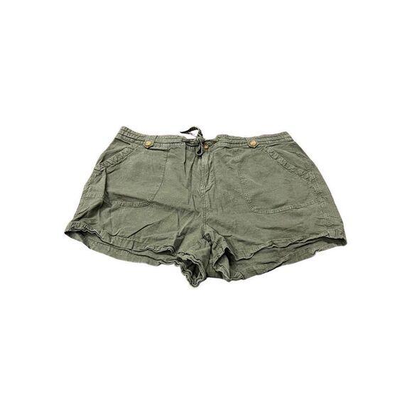 Torrid 5 Inch Pull-On Linen Blend Mid-Rise Short 20 - Picture 3 of 8